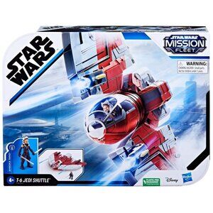 NEW! Star Wars Mission Fleet T-6 Jedi Shuttle, Ahsoka Action Figure Set - Sealed